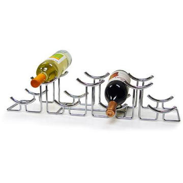 Euro Hilo 7-Bottle Wine Rack chromé